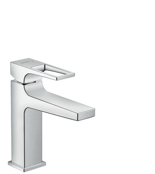 Hansgrohe-HG-Waschtischmischer-110-Metropol-Buegelgriff-Push-Open-Ablaufgarnitur-chr-74507000 gallery number 1